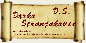 Darko Stranjaković vizit kartica